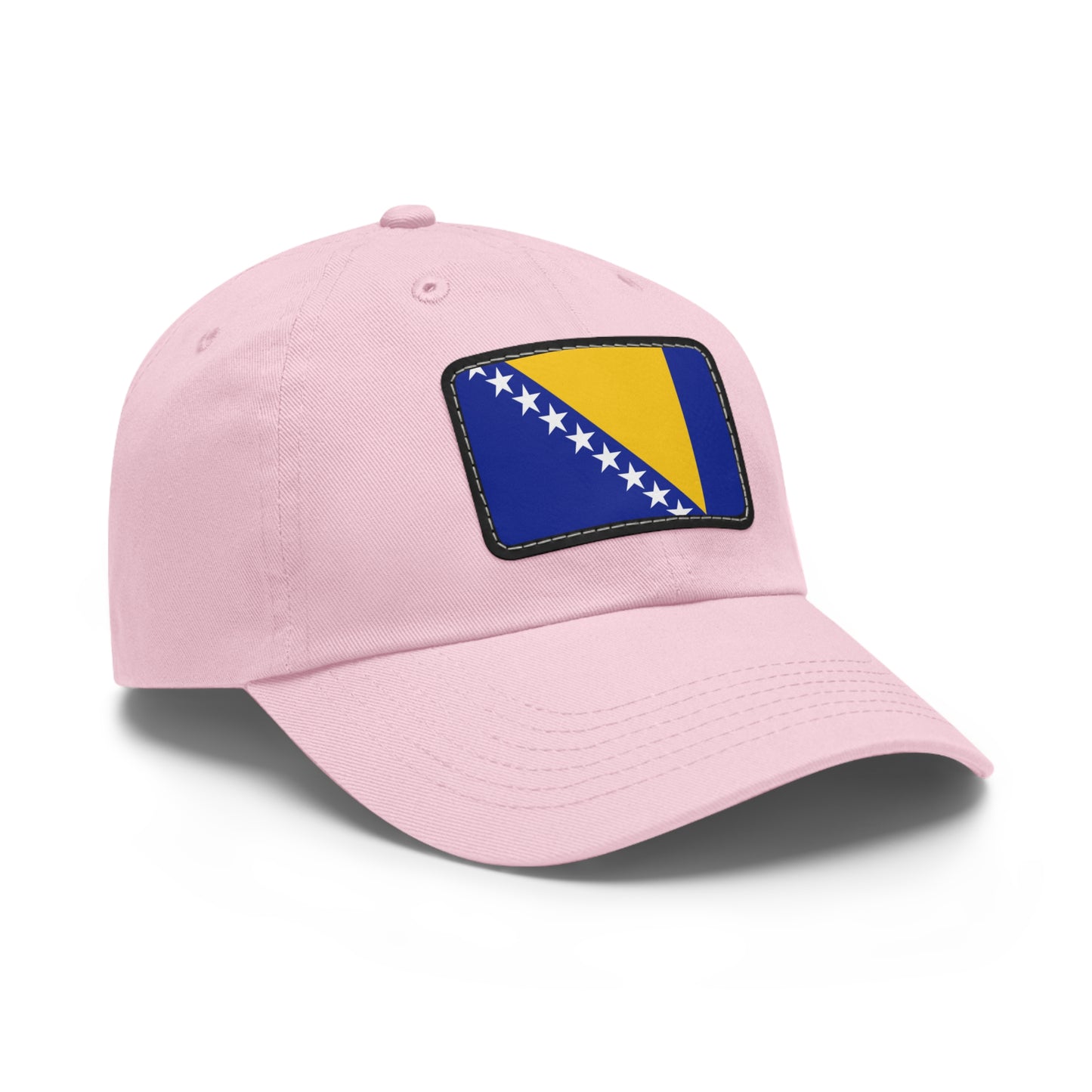 Flag Village Bosnia And Herzegovina Flag Hat Cap with Leather Patch