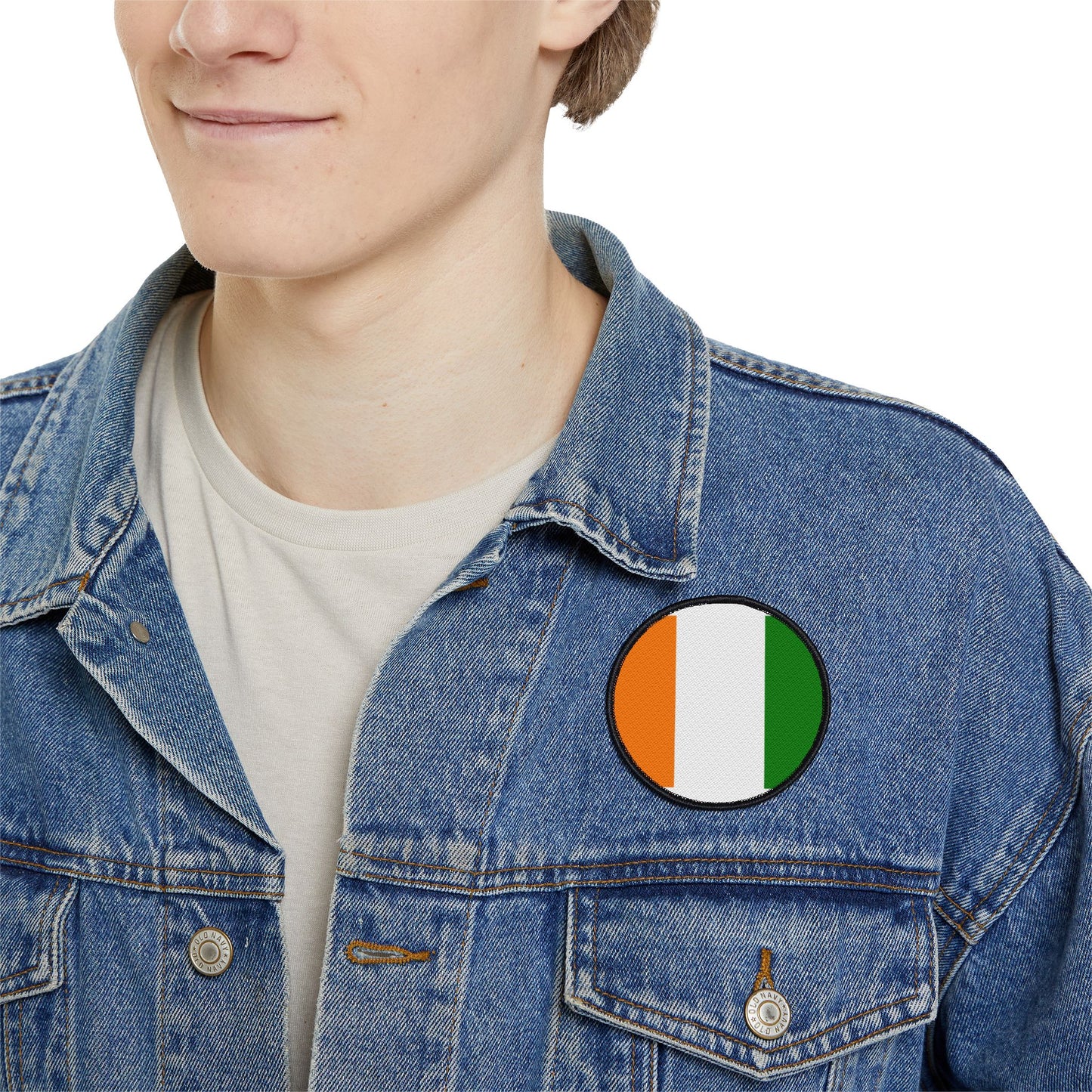 Flag Village Cote D'Ivoire(Ivory Coast) Flag Embroidery Iron-On Patches