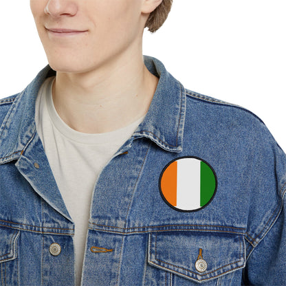 Flag Village Cote D'Ivoire(Ivory Coast) Flag Embroidery Iron-On Patches