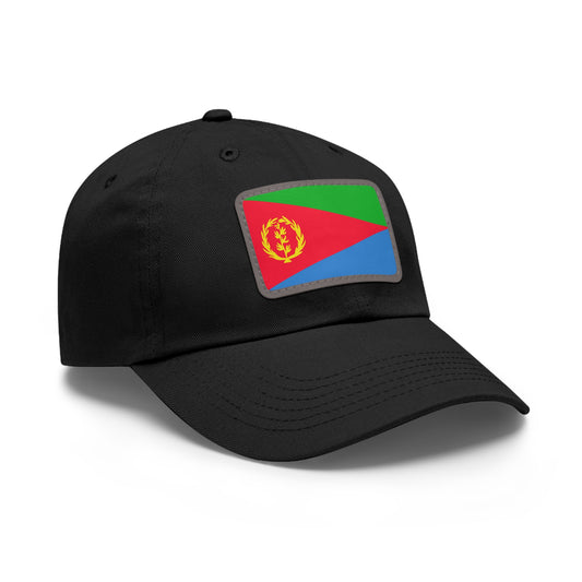 Flag Village Eritrea Flag Hat Cap with Leather Patch