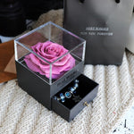 Flag Village Eternal Flower Rose Jewelry Box for Birthday Presents Valentines Day Wedding Gift