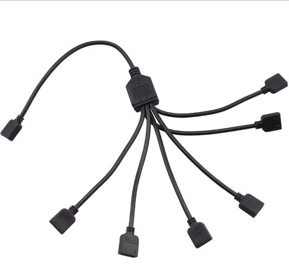 Flag Village Auto Tools Automobile and motorcycle modified universal one for six LED remote control lights RGB atmosphere lights decorative lights atmosphere lights car decoration
