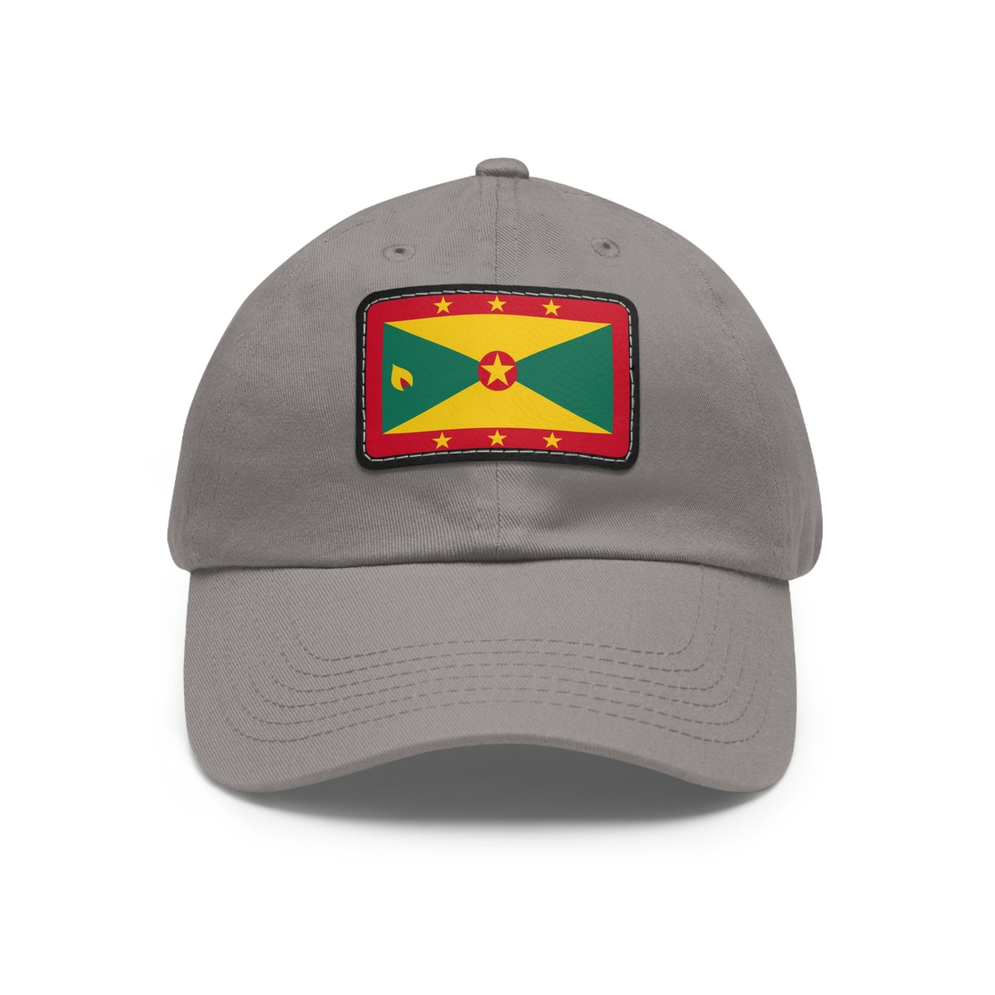 Flag Village Grenada Flag Hat Cap with Leather Patch