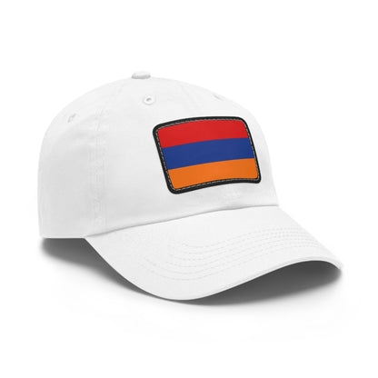 Flag Village Armenia Flag Hat Cap with Leather Patch