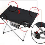 Flag Village Outdoor camping small folding table aviation light aluminum alloy portable picnic table