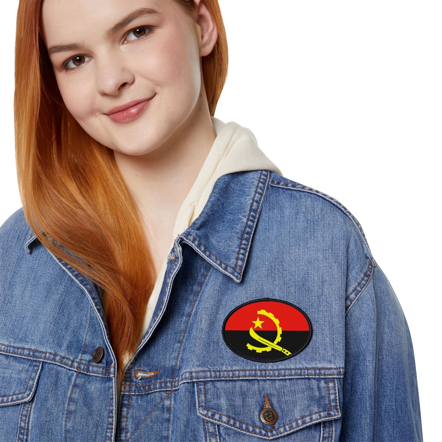 Flag Village Angola Flag Embroidery Iron-On Patches