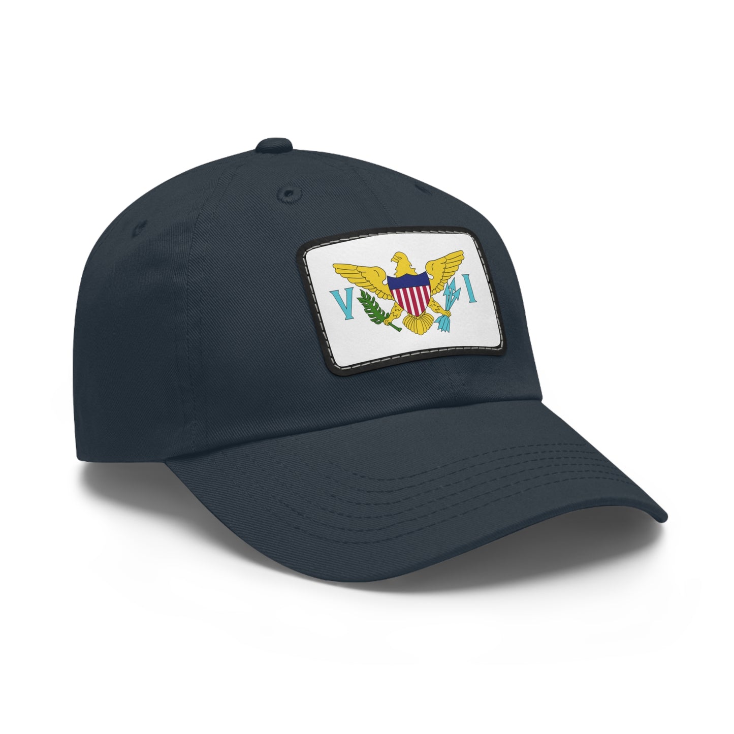 Flag Village Virgin Islands(U.S. Virgin Islands) Flag Hat Cap with Leather Patch