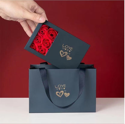 Flag Village New Jewelry Gift Box Packaging Simple Exquisite Six Flowers Set Bracelet Necklace Decorative Gift Box Can Be One Piece Dropshipping