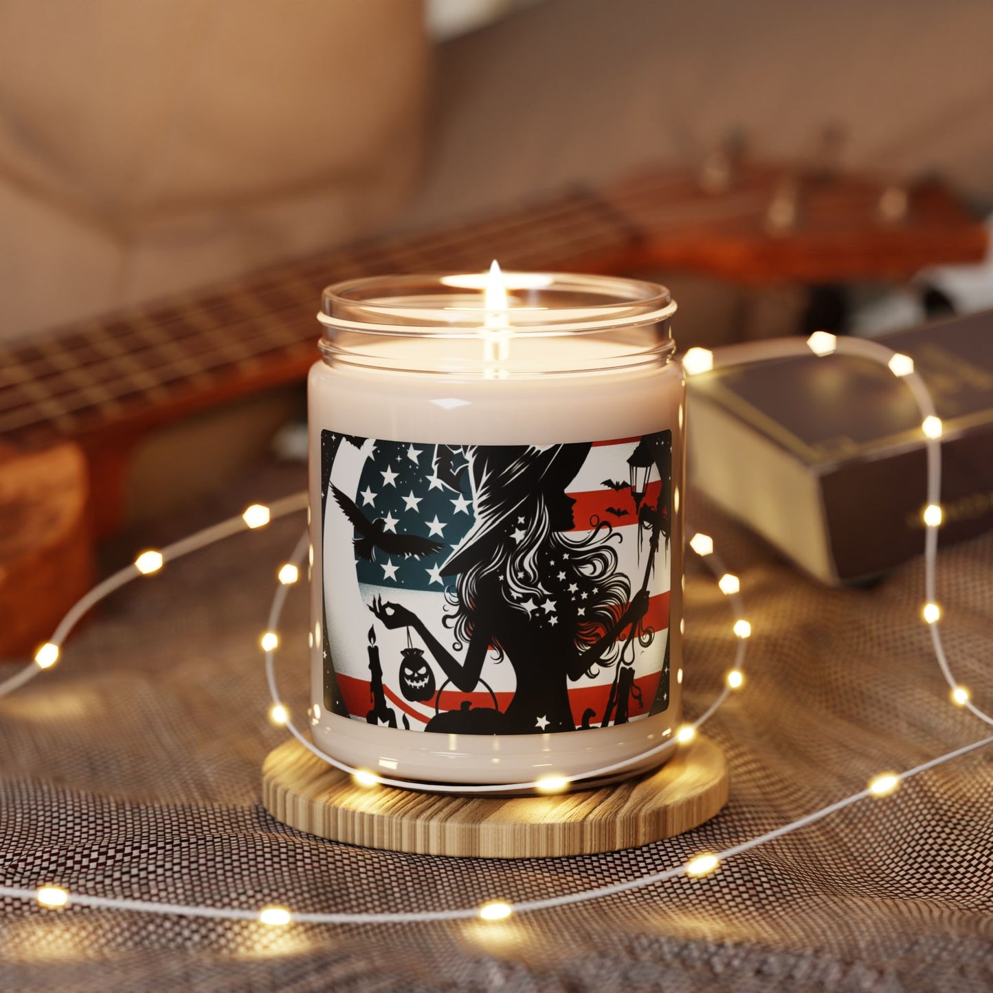 Flag Village Halloween Pretty Witch Scented Soy Candle, 9oz HW0026