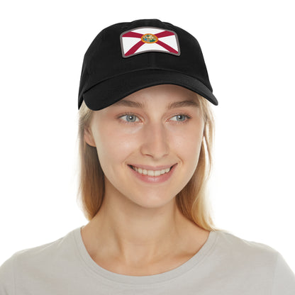 Flag Village USA Florida State Flag Hat Cap with Leather Patch