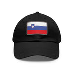 Flag Village Slovenia Flag Hat Cap with Leather Patch