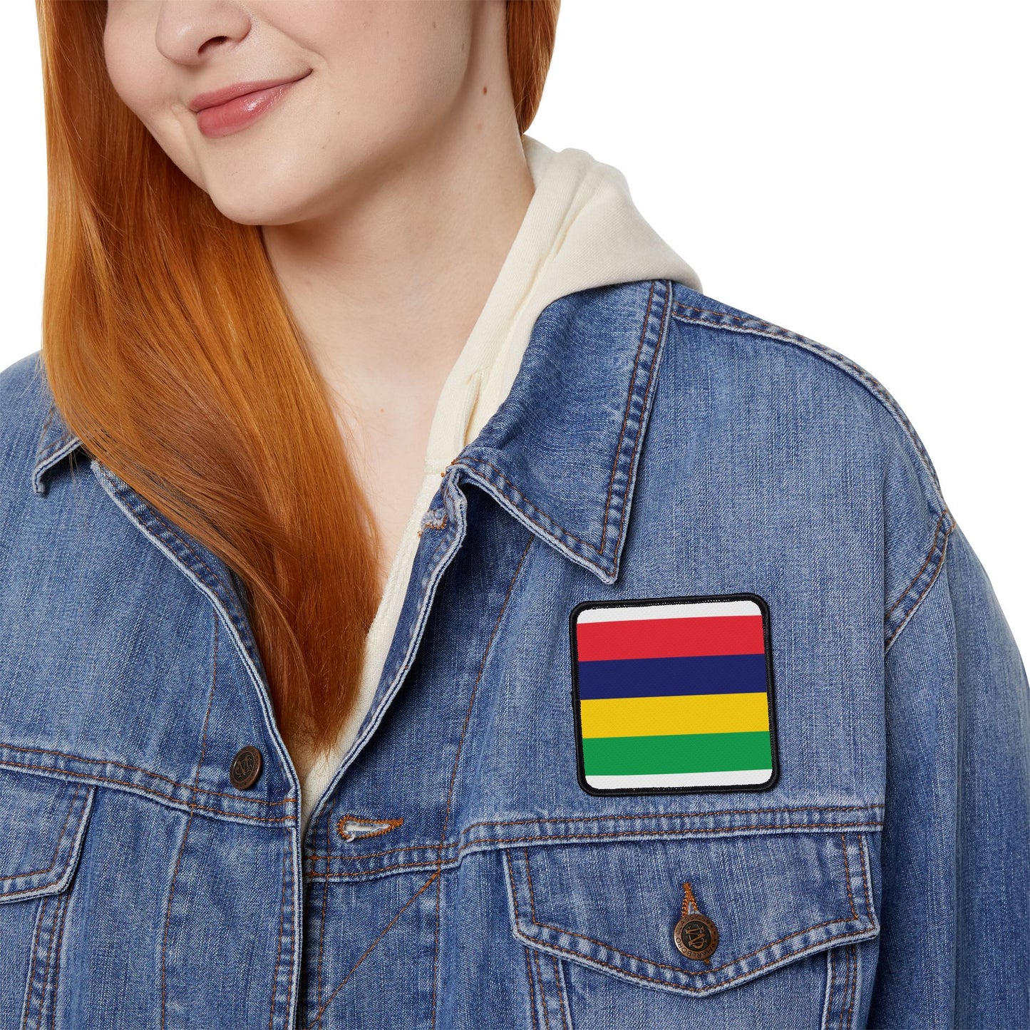 Flag Village Mauritius Flag Embroidery Iron-On Patches