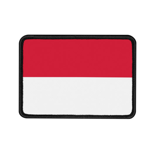 Flag Village Monaco Flag Embroidery Iron-On Patches