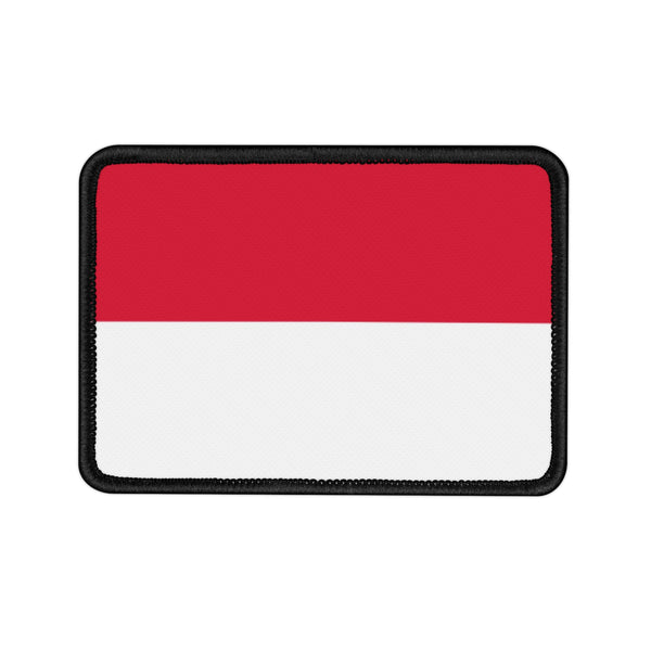 Flag Village Monaco State Flag Embroidered Iron-On Patch