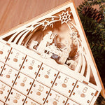 Flag Village DIY wooden calendar Christmas gift box