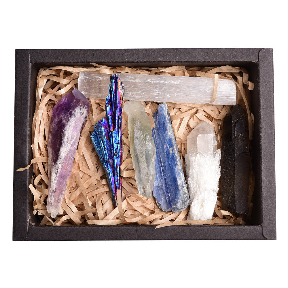 Flag Village Gift Box Natural Crystal Rough Single Crystal Gem
