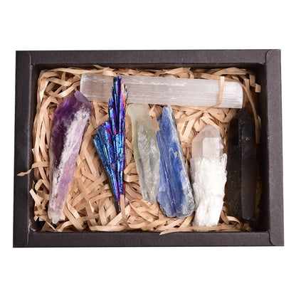 Flag Village Gift Box Natural Crystal Rough Single Crystal Gem