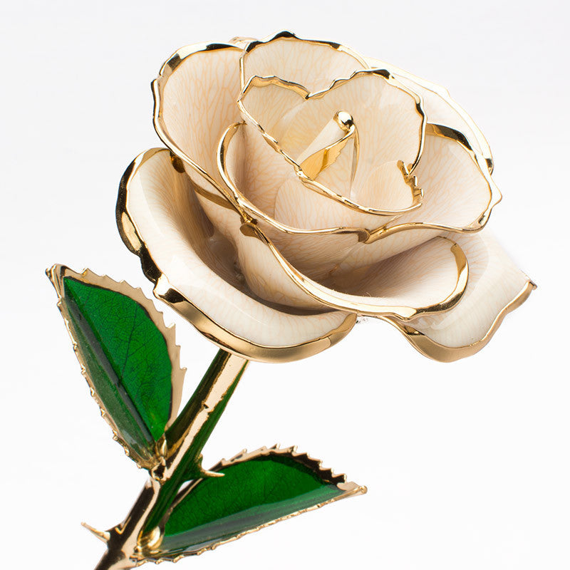 Flag Village 24K Gold-plated Rose Flower With A Gift Box Valentine's Day Gift