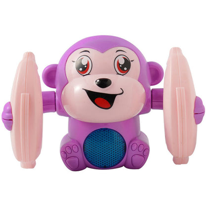 Flag Village Baby Toys Electric Tumbling Monkey Light Music Puzzle Sound Tipping Monkey Kids Toys Early Educational Toys For Children Gifts