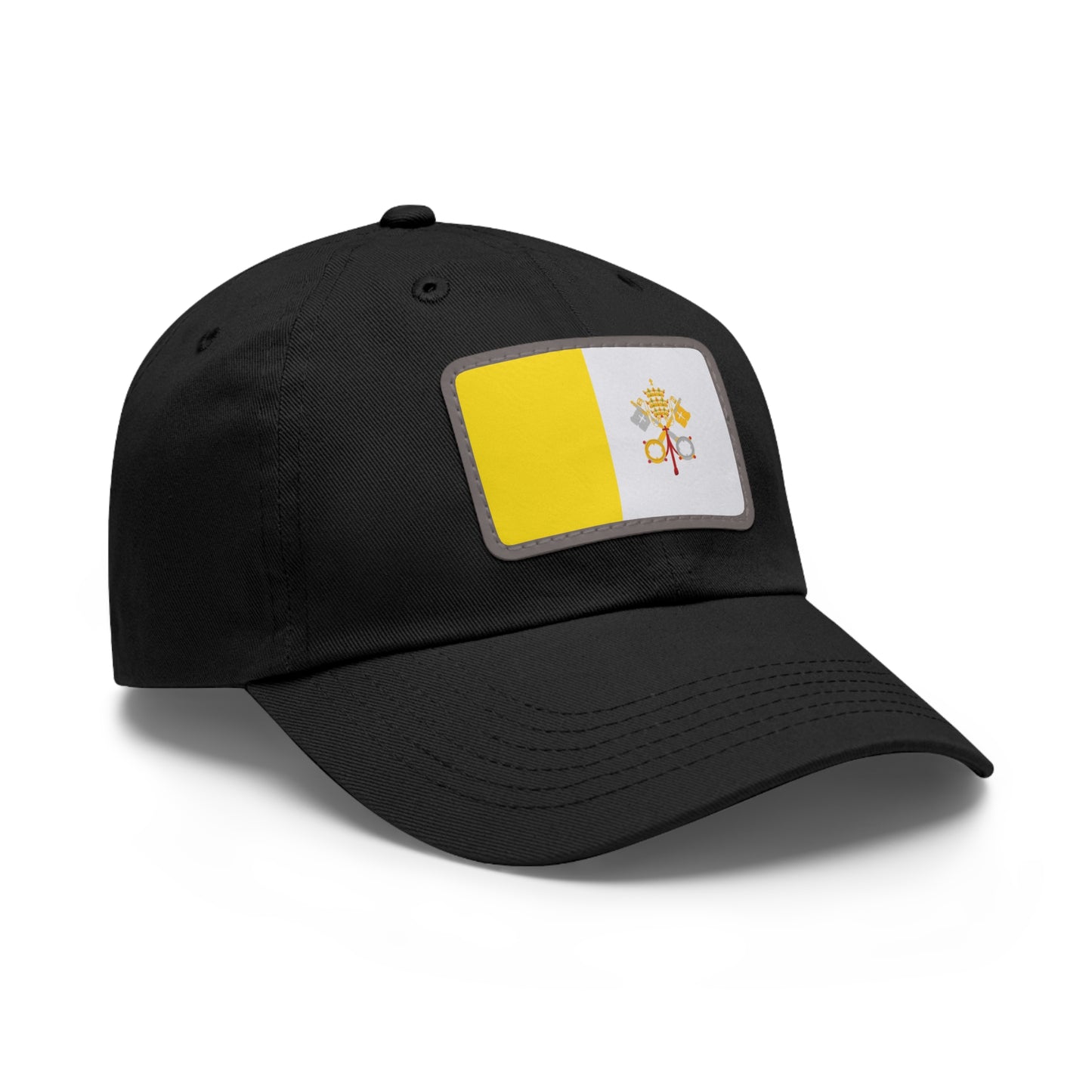 Flag Village Vatican Flag Hat Cap with Leather Patch