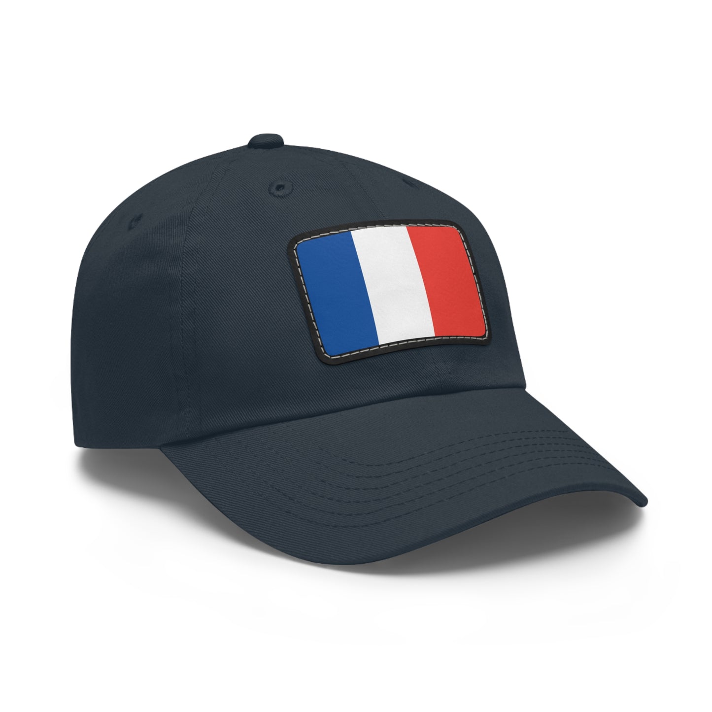 Flag Village France Flag Hat Cap with Leather Patch