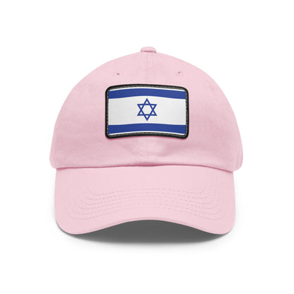 Flag Village Israel Flag Hat Cap with Leather Patch