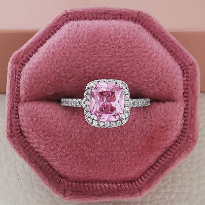 Flag Village Fashion Jewelry Luxury Multicolor Charm Cubic Zirconia Wedding Rings For Women T Shape Stone Party Jewelry Gifts