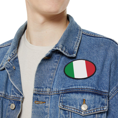 Flag Village Italy Flag Embroidery Iron-On Patches