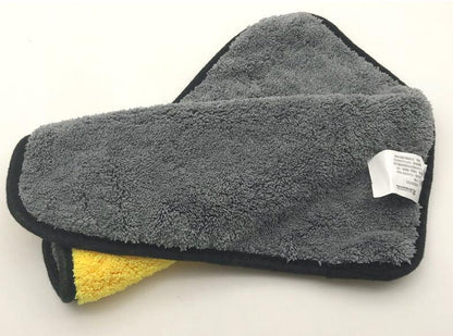 Flag Village Auto Tools Two-color Couble-sided Car Dual-use Cleaning Car Wash Towel