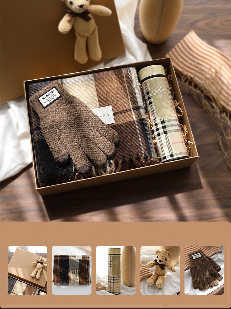Flag Village Men's Practical Scarf Gift Box Set