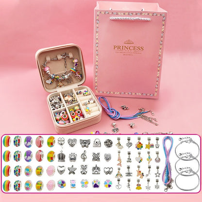 Flag Village Children's Diy Handmade Beaded Bracelet Creative Jewelry Set Gift Box