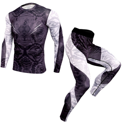 Flag Village Outdoor fitness sports suit men's quick-drying pants
