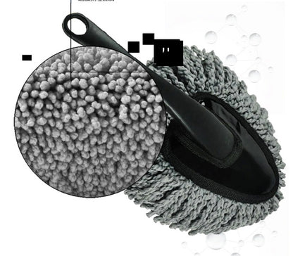 Flag Village Auto Tools DETACHABLE MINI SOFT CAR CLEANING SUPPLIES MICROFIBER DUSTER INTERIOR CLEANER TO TRAP DUST AND POLLEN FOR CAR BIKE OR HOME USE