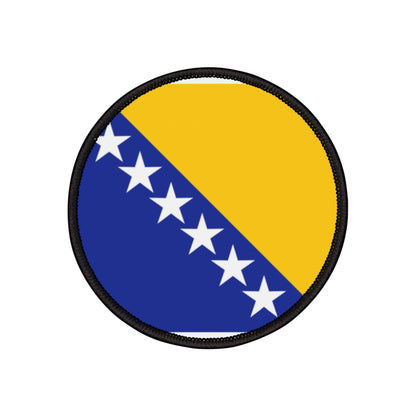 Flag Village Bosnia And Herzegovina Flag Embroidery Iron-On Patches