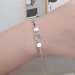 Flag Village Lovely Cat Head Trendy Silver Color Charm Box Chain Bracelets & Bangles For Women Fashion Jewelry gift