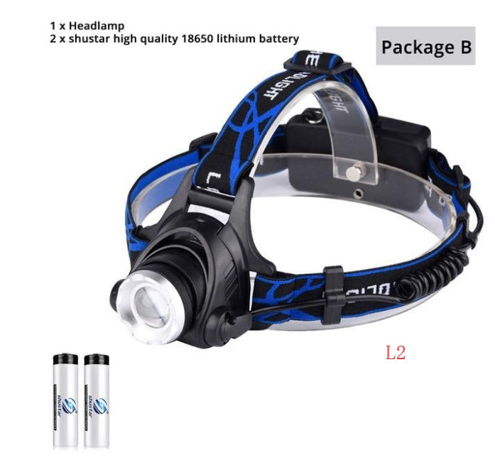 Flag Village USB Charging Built-in Smart Sensor Head-mounted Outdoor Fishing Headlight