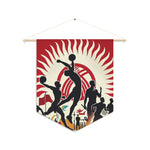 Flag Village Kyrgyzstan National Flag Pennant