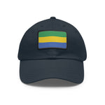 Flag Village Gabon Flag Hat Cap with Leather Patch