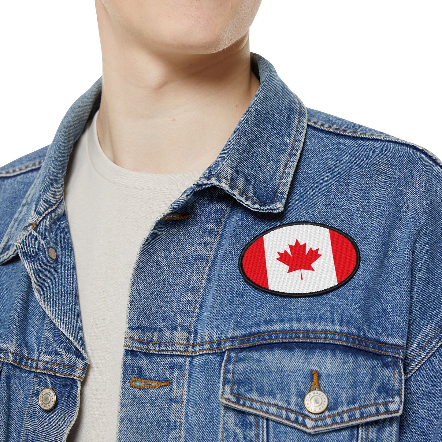 Flag Village Canada Flag Embroidery Iron-On Patches