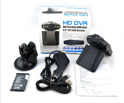 Flag Village Auto Tools Portable Car Video Recorder Wide-angle Loop Recording Car Detector JC10