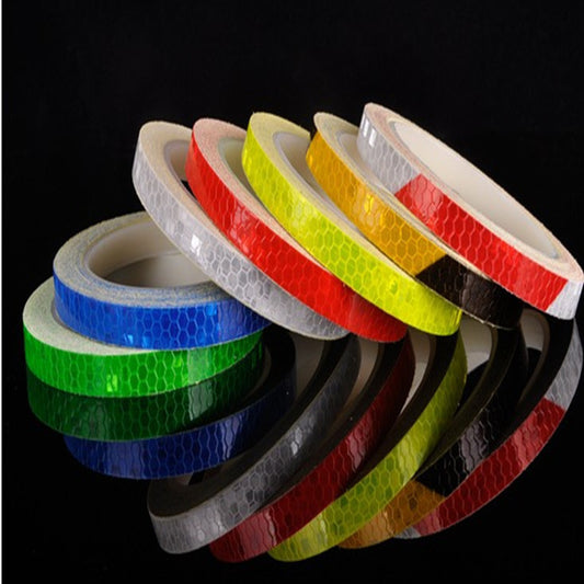 Flag Village Auto Tools Car and motorcycle bicycle reflective stickers mountain bike luminous stickers dead fly bicycle wheel body sticker