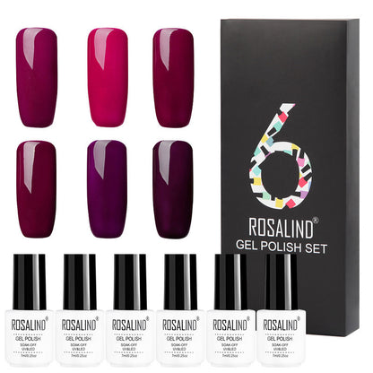 Flag Village 6 Colors Set Solid Color Gel Polish Set Nail Polish Gift Box Manicure