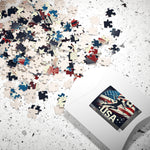 Flag Village USA Sporting Flag Jigsaw Puzzle