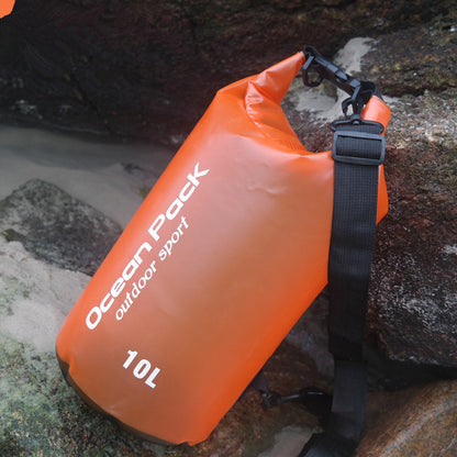 Flag Village Spot beach bag anti water bucket bag PVC waterproofing bag drifting waterproof bag swimming bag outdoor sports bag