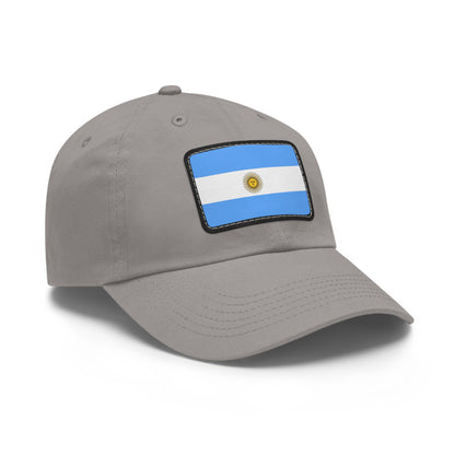 Flag Village Argentina Flag Hat Cap with Leather Patch