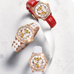 Flag Village Ladies Automatic Mechanical Watch Gift Box Set