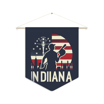 Flag Village Indiana State Flag Pennant Sporting Home Wall decoration IN0001