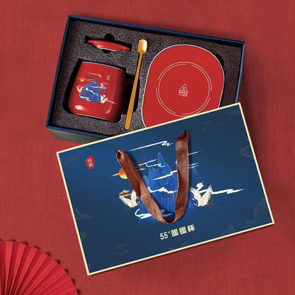 Flag Village Thermostatic Gift Ceramic Mug Gift Box Set