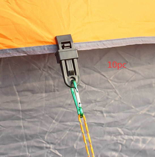Flag Village Tent tent, wind rope fixing clip, outdoor camping plastic clip sunshade shed, tent tent accessories