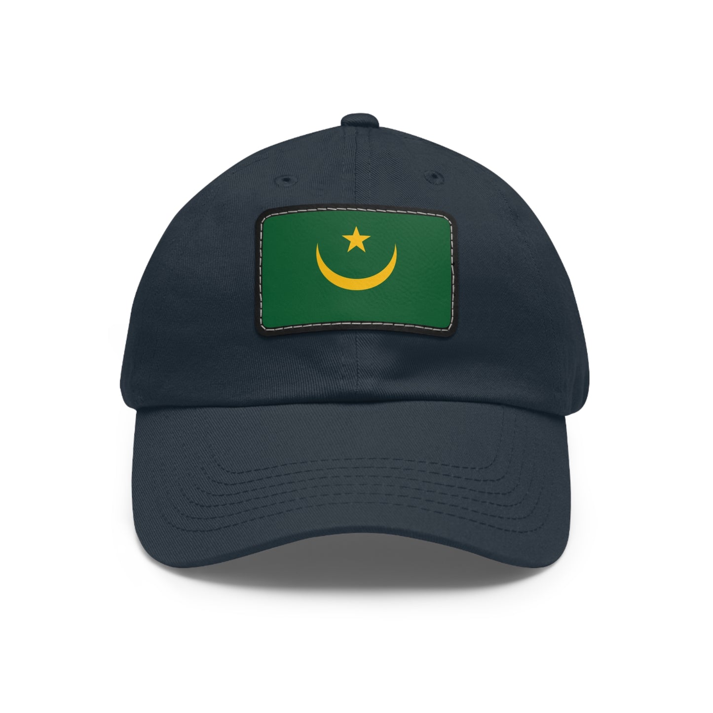 Flag Village Mauritania Flag Hat Cap with Leather Patch